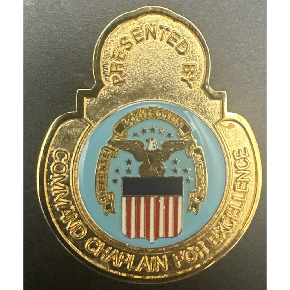 Military Command Chaplain For Excellence Pro Deo Et Patria Challenge Coin 1775